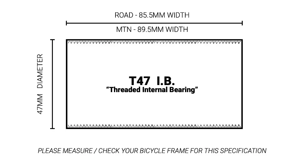 TAZA DE CENTRO PRAXIS SHIMANO 24MM - T47  INTERNAL BEARING.webp