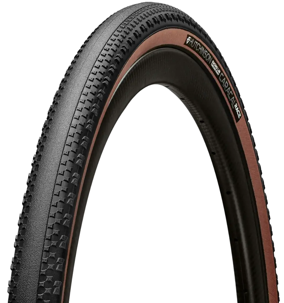 LLANTA HUTCHINSON CARACAL 700X40 TUBELESS READY HARDSKIN CARA BRONCEADA