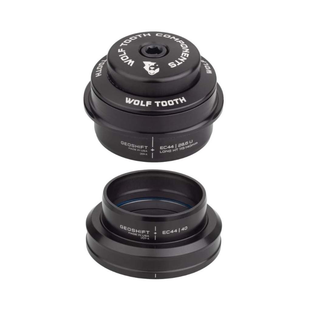 WOLFTOOTH 2 Degree GeoShift Performance Angle Headset EC44/28.6 Upper, EC44/40 Lower / Long 115 - 140 mm