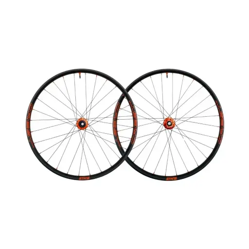 JUEGO DE RUEDAS BITEX BOOST CON ARO STAN'S CREST MK4 29" 28H EDICION ESPECIAL NARANJA