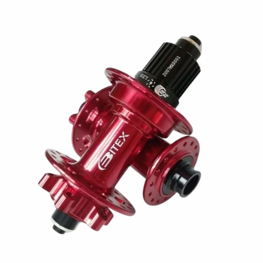 [BX-BX211PR32/E-MS/T] PAR DE MAZAS BITEX BX211 BOOST 15X110MM/12X148MM BODY MICROSPLINE ROJAS 32H (EZO) (SIN ROSCA)